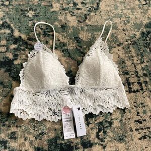 NWT White Top Shop Lace Bralette